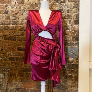 Fuchsia Fashion Nova Form Fitting Dress